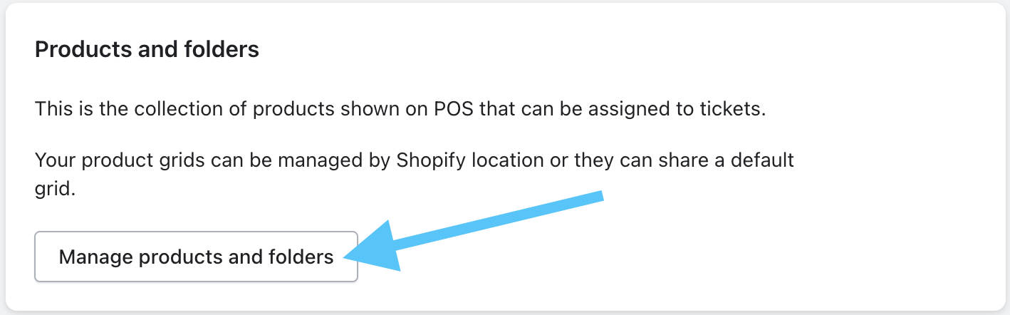 Manage products