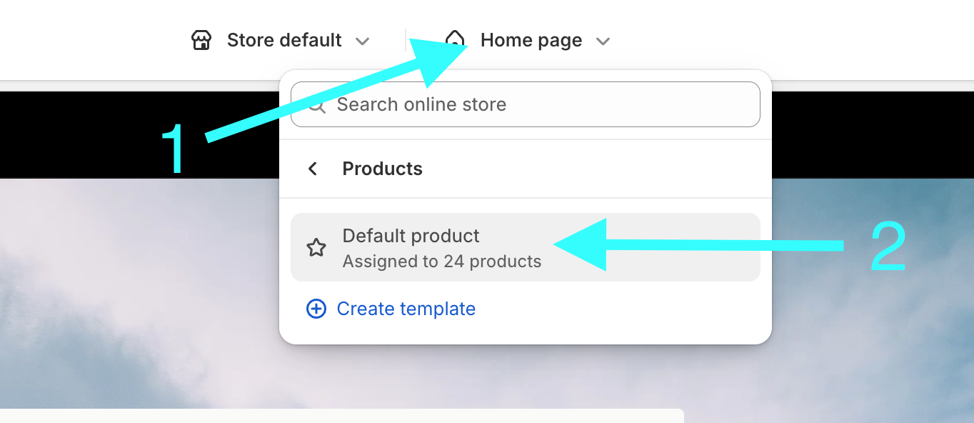 Product page